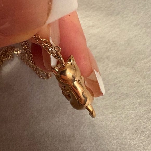 CreaMint sakura  Gold and Pink Pendant Necklace,Steel
with gold plated - Picture 4 of 8